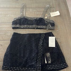 For Love & Lemons Top & Skirt festival set.